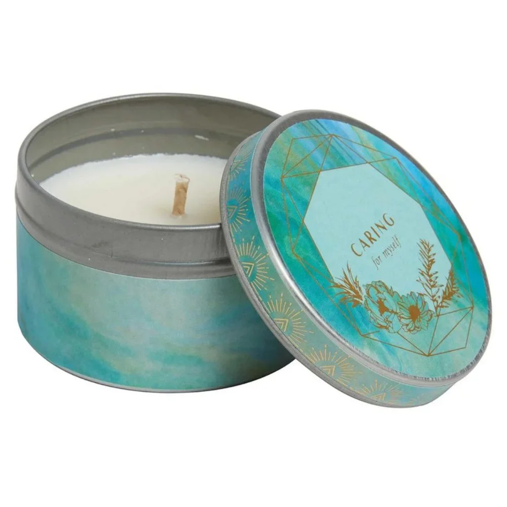 Reflection Journal, Mini Quote Book and Scented Candle Self-Care Gift Set